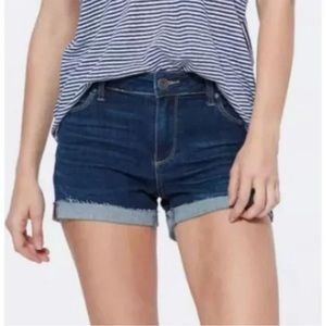 Paige Jimmy Jimmy Denim Short Shorts Juliana Size 27 Women’s Cuffed Dark Blue